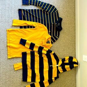 Three long sleeve polo by Ralph Lauren shirts